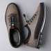 Men's Brown Casual Sneakers with Lace-Up Design Comfortable Non-Slip Walking Shoes for Daily Outdoor Activities