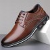 Men's Brown Casual Sneakers with Lace-Up Design Comfortable Non-Slip Walking Shoes for Daily Outdoor Activities