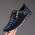 Men's Brown Casual Sneakers with Lace-Up Design Comfortable Non-Slip Walking Shoes for Daily Outdoor Activities