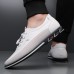 Men's Brown Casual Sneakers with Lace-Up Design Comfortable Non-Slip Walking Shoes for Daily Outdoor Activities