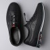 Men's Brown Casual Sneakers with Lace-Up Design Comfortable Non-Slip Walking Shoes for Daily Outdoor Activities