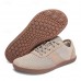 Men's Beige Mesh Barefoot Shoes Breathable, Flexible Comfort with Lace-Up Design for Outdoor & Everyday Use
