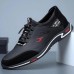 Men's Blue and Black Athletic Sneakers with Lace-Up Closure and Lightweight Sole - Stylish Sports Shoes for Running and Casual Wear