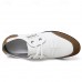 Men's White Casual Sneakers with Brown Accent - Comfortable, Trendy Style for Daily Wear