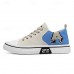 Men's Black and Orange Fashion Sneakers with Bold Print and Lace-up Design - Trendy, Casual, Ideal for Streetwear and Everyday Comfort