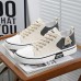 Men's Black and Orange Fashion Sneakers with Bold Print and Lace-up Design - Trendy, Casual, Ideal for Streetwear and Everyday Comfort