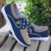 Men's Blue Casual Lace-Up Sneakers - Lightweight Mesh Shoes for Comfortable Everyday Wear