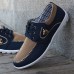 Men's Blue Casual Lace-Up Sneakers - Lightweight Mesh Shoes for Comfortable Everyday Wear