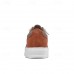 Men's Brown Knit Sneakers with White Sole and Premium Leather Accents Comfortable Casual Shoes for Everyday Wear