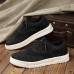Men's Brown Knit Sneakers with White Sole and Premium Leather Accents Comfortable Casual Shoes for Everyday Wear