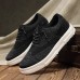 Men's Brown Knit Sneakers with White Sole and Premium Leather Accents Comfortable Casual Shoes for Everyday Wear