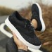 Men's Brown Knit Sneakers with White Sole and Premium Leather Accents Comfortable Casual Shoes for Everyday Wear