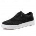 Men's Brown Knit Sneakers with White Sole and Premium Leather Accents Comfortable Casual Shoes for Everyday Wear