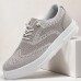 Men's Brown Knit Sneakers with White Sole and Premium Leather Accents Comfortable Casual Shoes for Everyday Wear