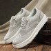 Men's Brown Knit Sneakers with White Sole and Premium Leather Accents Comfortable Casual Shoes for Everyday Wear