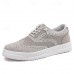 Men's Brown Knit Sneakers with White Sole and Premium Leather Accents Comfortable Casual Shoes for Everyday Wear
