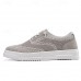 Men's Brown Knit Sneakers with White Sole and Premium Leather Accents Comfortable Casual Shoes for Everyday Wear