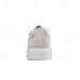 Men's Brown Knit Sneakers with White Sole and Premium Leather Accents Comfortable Casual Shoes for Everyday Wear