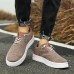 Men's Brown Knit Sneakers with White Sole and Premium Leather Accents Comfortable Casual Shoes for Everyday Wear