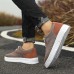 Men's Brown Knit Sneakers with White Sole and Premium Leather Accents Comfortable Casual Shoes for Everyday Wear