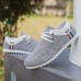 Men's Black Checkered Sneakers Breathable Nylon Lace-Up Shoes for Casual and Smart-Casual Occasions