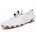 Men's White Perforated Casual Shoes with Hand-Stitched Detailing, Breathable Mesh Upper and Comfortable Slip-On Design