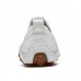 Men's White Perforated Casual Shoes with Hand-Stitched Detailing, Breathable Mesh Upper and Comfortable Slip-On Design
