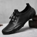 Men's White Perforated Casual Shoes with Hand-Stitched Detailing, Breathable Mesh Upper and Comfortable Slip-On Design