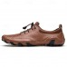 Men's White Perforated Casual Shoes with Hand-Stitched Detailing, Breathable Mesh Upper and Comfortable Slip-On Design