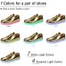 Men's Gold High-Top LED Sneakers - Shiny Light-Up Shoes with Rechargeable Glowing Soles for Parties and Casual Wear