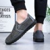 Men's Slip-On Casual Shoes with Houndstooth Pattern - Breathable Lightweight Loafers for Daily Wear and Travel