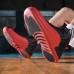 Men's Blue and White High-Top Basketball Sneakers with Non-Slip Sole - Stylish Athletic Footwear for Sports and Casual Wear