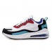 Men's Air-Cushioned Running Sneakers Breathable Lightweight Athletic Shoes with Color Block Design for Casual Sports and Fitness