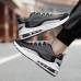 Men's Air-Cushioned Running Sneakers Breathable Lightweight Athletic Shoes with Color Block Design for Casual Sports and Fitness