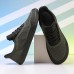 Men's Barefoot Casual Sneakers - Modern Black, Breathable Mesh, Comfort Sole - Suitable for Daily Use & Light Sports
