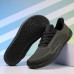 Men's Barefoot Casual Sneakers - Modern Black, Breathable Mesh, Comfort Sole - Suitable for Daily Use & Light Sports
