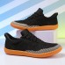 Men's Barefoot Casual Sneakers - Modern Black, Breathable Mesh, Comfort Sole - Suitable for Daily Use & Light Sports