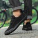 Men's Barefoot Casual Sneakers - Modern Black, Breathable Mesh, Comfort Sole - Suitable for Daily Use & Light Sports