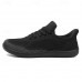 Men's Barefoot Casual Sneakers - Modern Black, Breathable Mesh, Comfort Sole - Suitable for Daily Use & Light Sports