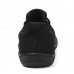 Men's Barefoot Casual Sneakers - Modern Black, Breathable Mesh, Comfort Sole - Suitable for Daily Use & Light Sports
