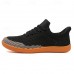 Men's Barefoot Casual Sneakers - Modern Black, Breathable Mesh, Comfort Sole - Suitable for Daily Use & Light Sports