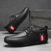 Men's White Sporty Lace-Up Shoes with Breathable Mesh and Red Stripe Accent, Perfect for Casual Wear and Athletic Activities