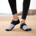 Green and Black Men's Barefoot Water Shoes with Slip-On Design and Colorful Soles for Beach and Water Activities