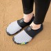 Green and Black Men's Barefoot Water Shoes with Slip-On Design and Colorful Soles for Beach and Water Activities
