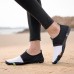 Green and Black Men's Barefoot Water Shoes with Slip-On Design and Colorful Soles for Beach and Water Activities