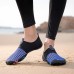 Green and Black Men's Barefoot Water Shoes with Slip-On Design and Colorful Soles for Beach and Water Activities