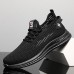 Beige Men's Woven Sneakers with Lace-Up Closure for Breathable and Comfortable Athletic Wear