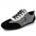 Men's Beige and Navy Lace-Up Sneakers Breathable Nylon Sport Shoes for Active Lifestyles and Everyday Wear
