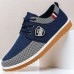 Men's Navy Blue and Tan Lace-Up Sneakers Trendy Sneakers for Casual Wear and Weekend Adventures