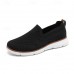 Men's Slip-On Knit Sneakers, Breathable Mesh Upper with Comfortable Fit, Casual Lightweight Shoes for Everyday and Outdoor Activities